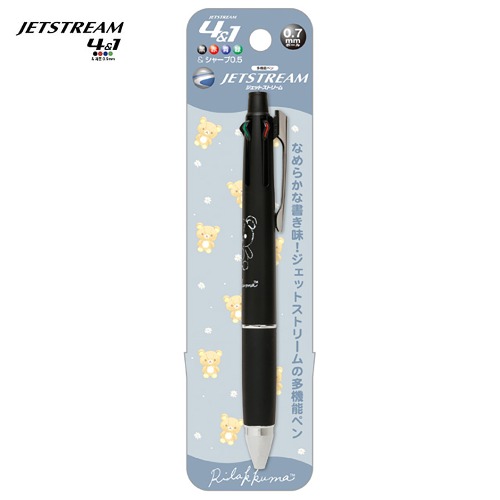 [펜] SAN-X 제트스트림 4&amp;1 멀티펜 / 리락쿠마 블랙